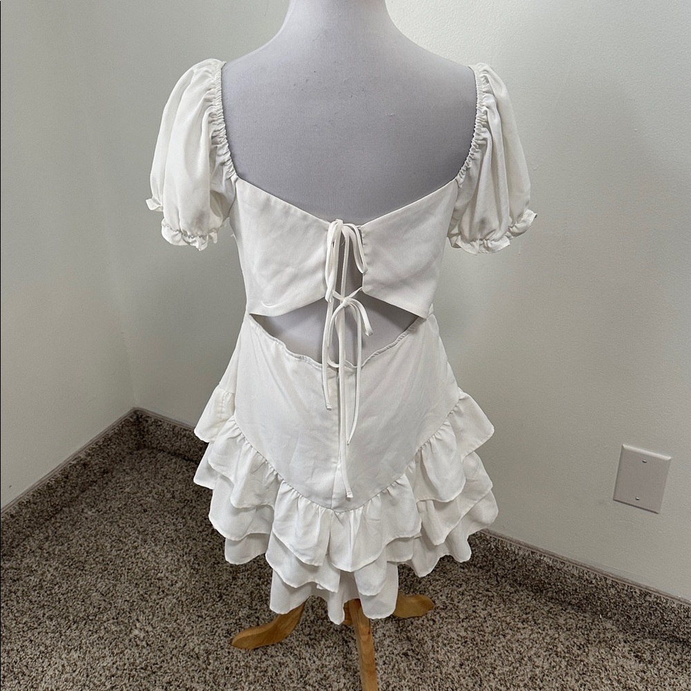 ☎️ Mixed Threads Ruffle Shirt Toe Back Dress - Picture 3 of 4